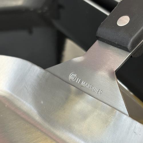 SPATOLA INOX GRANDE CON BORDI