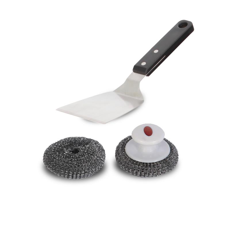 KIT PULIZIA SPUGNETTE INOX + RASCHIA