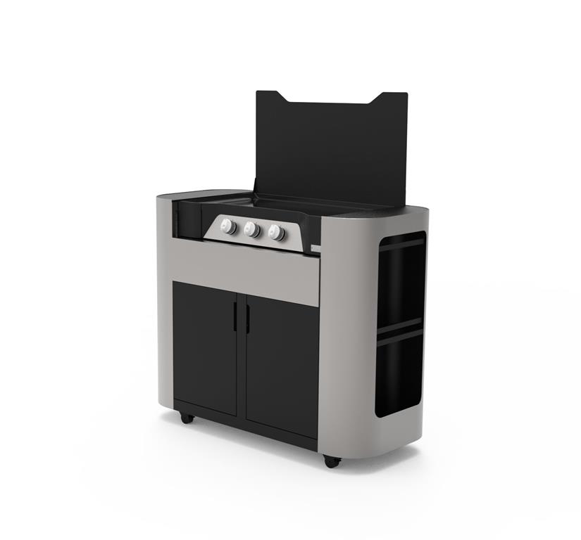 PIASTRA EXCLUSIVE 375 GPL 6,9KW COMPLETA DI CARRELLO