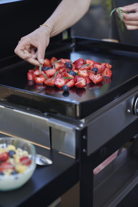 PIASTRA LE PETITE FRANCAISE 150 ELETTRICA 2KW CON CARRELLO