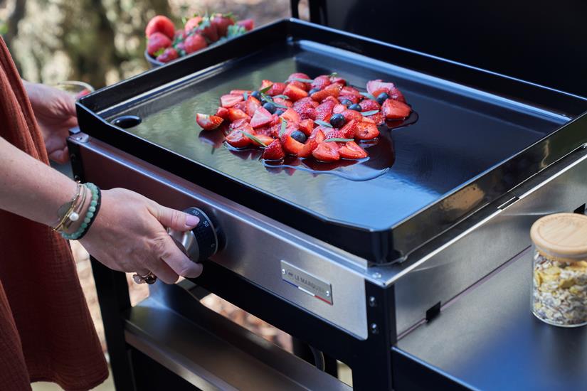 PIASTRA LE PETITE FRANCAISE 150 ELETTRICA 2KW CON CARRELLO