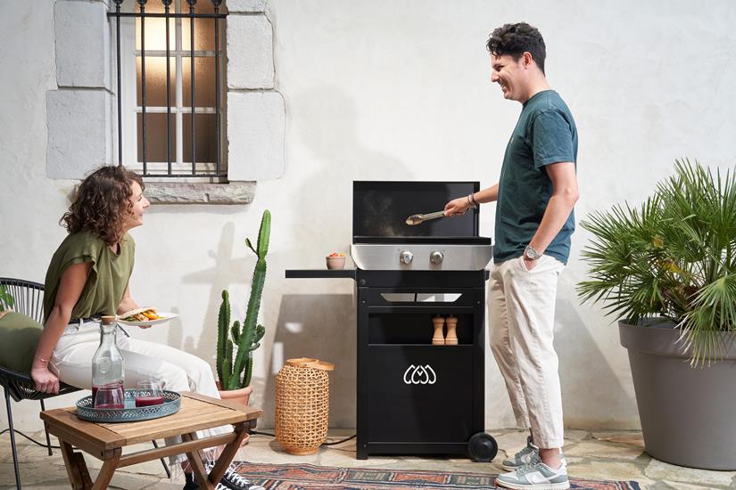 PIASTRA LA PLANCHA ELETTRICA 260 2KW CON CARRELLO