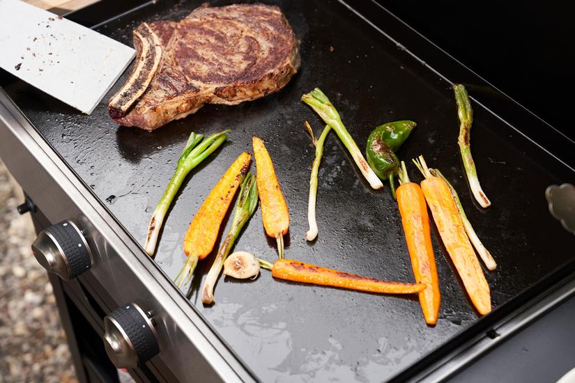 PIASTRA LA PLANCHA GPL 5,4KW CON CARRELLO