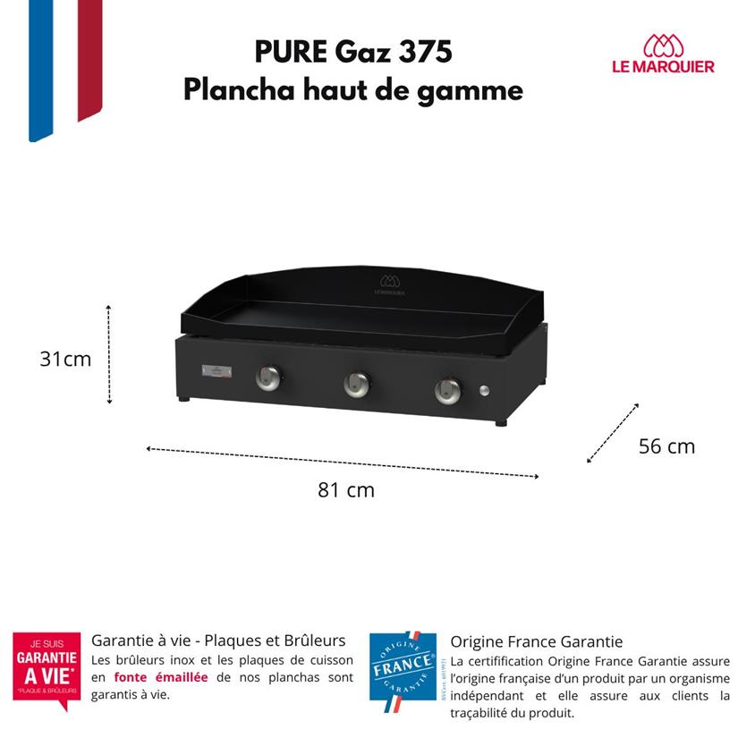 PIASTRA PURE 375 GPL 7,2KW